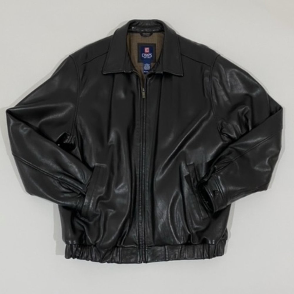 BRAND NEW! Black Leather Chaps Jacket
